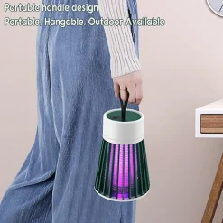 Discount Hängande krok elektrisk avvisande lampa multifunktionell laddningsbar avvisande fälla lampa för vardagsrum sovrum（Uppladdningsbar，Grå）