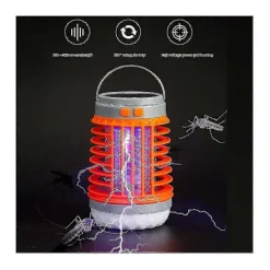 Hängande LED Mygglampa Elektrisk Flugavvisare Inomhuslampa Zapper USB Uppladdningsbar Utomhusvandring