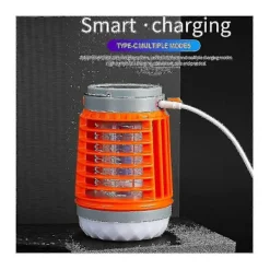 Hängande LED Mygglampa Elektrisk Flugavvisare Inomhuslampa Zapper USB Uppladdningsbar Utomhusvandring