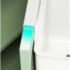 Sale Hängande papperskorg med lock 7L Kök Papperskorg Hushåll Badrum Papperskorg (grå)