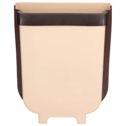 Best Hängande Papperskorg Vikbar Vattentät Multifunktionell Bänkskiva Papperskorg för Hem Kök Badrum Kaffe