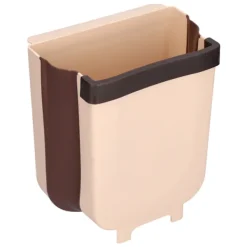 Best Hängande Papperskorg Vikbar Vattentät Multifunktionell Bänkskiva Papperskorg för Hem Kök Badrum Kaffe