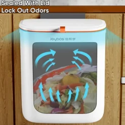 Best Hommy Hängande soptunna för kök korg med lock liten sopor återvinning vägg sopor