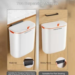 Best Hommy Hängande soptunna för kök korg med lock liten sopor återvinning vägg sopor