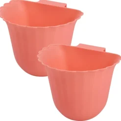 Hängande soptunna, 2-pack plast köksbänk hängande sopbehållare, mini kökshängande soptunna, lockfri förvaringsorganisatorlåda vägg (vit)