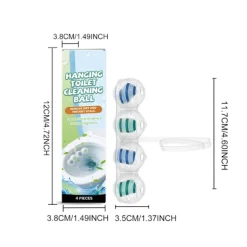 unbranded Hängande Toalettrengöringsboll - Tar Bort Fläckar, Kalk och Lukt - Ingen Skrubbning Krävs - Toalettrengöringsboll för Hushållet