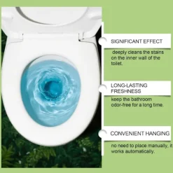 unbranded Hängande Toalettrengöringsboll - Tar Bort Fläckar, Kalk och Lukt - Ingen Skrubbning Krävs - Toalettrengöringsboll för Hushållet