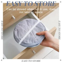 Best LBSS Hängande tvättkorg Vikbar väggmonterad badrumsduk Mesh Synlig Stor öppen topp Enkel åtkomst för rummet Gray