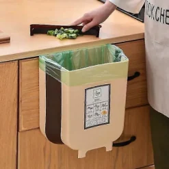 Best Hängande Vikbar Mini Soptunna Liten Hopfällbar Sopbehållare Under Disk Bänkmonterad Vikbar Sopbehållare Mini Sopbehållare