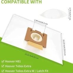 Discount Hoover H81 Telios Extra Dammsugarpåsar, 10-pack - Kompatibla med Hoover