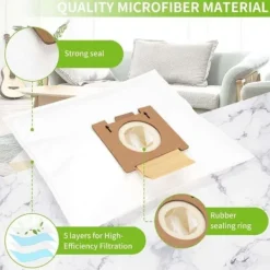 Discount Hoover H81 Telios Extra Dammsugarpåsar, 10-pack - Kompatibla med Hoover