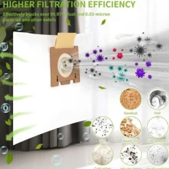 Discount Hoover H81 Telios Extra Dammsugarpåsar, 10-pack - Kompatibla med Hoover