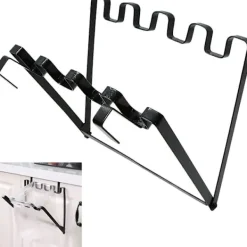 Best Hopfällbar Hängande Sopsäckshållare - Enkel Sopsäckshållare i Järn med Krokar, Lämplig för <1.8cm Skåpdörr, för Kök, Resor, Hem, Garderob, Sortering | Fyndiq