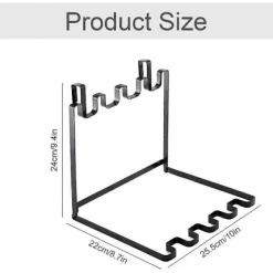 Best Hopfällbar Hängande Sopsäckshållare - Enkel Sopsäckshållare i Järn med Krokar, Lämplig för <1.8cm Skåpdörr, för Kök, Resor, Hem, Garderob, Sortering | Fyndiq