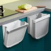 Outlet Hopfällbar Köksavfallskorg Dörr Köksväggmonterad Soptunna Kökskorg för Bil Hemmakontor, Endast En