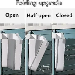 Outlet Hopfällbar Köksavfallskorg Dörr Köksväggmonterad Soptunna Kökskorg för Bil Hemmakontor, Endast En