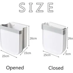 Outlet Hopfällbar Köksavfallskorg Dörr Köksväggmonterad Soptunna Kökskorg för Bil Hemmakontor, Endast En