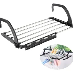 Discount Hopfällbar klädtork balkong - stort skoskåp - sjalhängare - tillbehörsgalge - hopfällbar - häng på radiator fönster bad