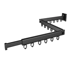 Discount Hopfällbar klädtork, 2-faldig svart tvättställ, platsbesparande, premium hopfällbar klädhängare, för tvättstuga, balkong, badrum, uteplats, sovsal, lägenhet | Fyndiq