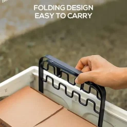 Hopfällbar soppåshållare, bärbar soppåshållare, hopfällbar