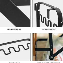 Hopfällbar soppåshållare, bärbar soppåshållare, hopfällbar