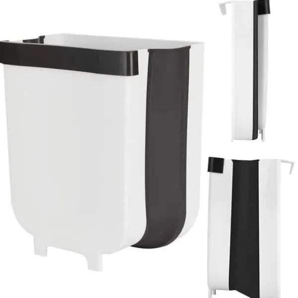 New Hopfällbar Soptunna / Hängande Korg - För bioavfall 8L_QQ