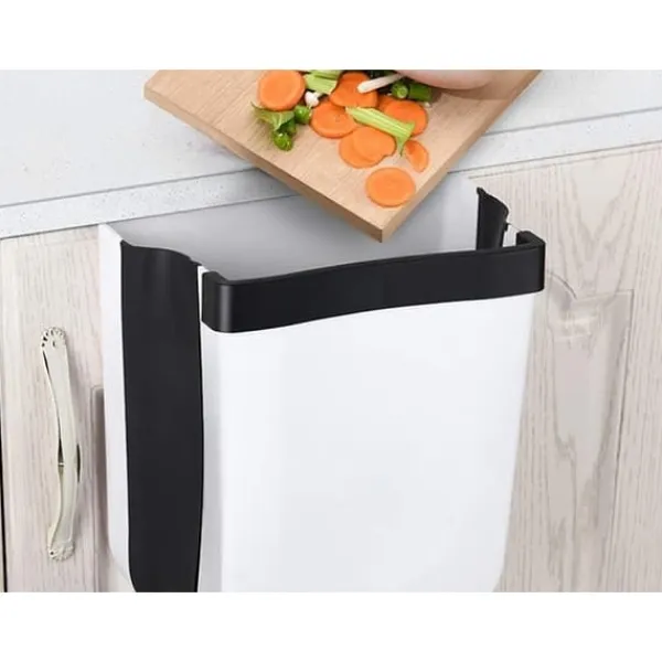 New Hopfällbar Soptunna / Hängande Korg - För bioavfall 8L_QQ