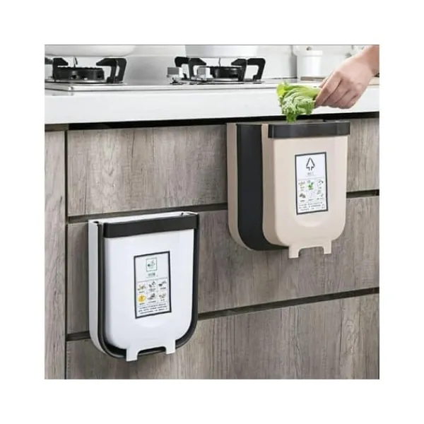 New Hopfällbar Soptunna / Hängande Korg - För bioavfall 8L_QQ