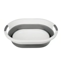 Hopfällbar Tvättkorg / Balja - Vikbar Korg 25L grå