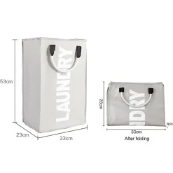 Outlet Hopfällbar tvättkorg för sovrum och badrum, svart