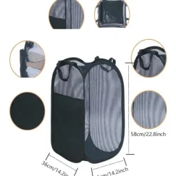 New Hopfällbar Tvättkorg 75L Stor Tvättkorg Hopfällbar, Hopfällbara Tvättkorgar Portabla Hopfällbara Tvättkorgar