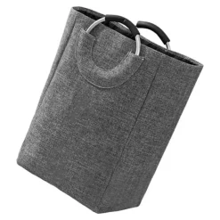 Hot Hopfällbar Tvättkorg, Vikbar Tvättkorg, Ihopfällbar Smutsig Tvättkorg Mörkgrå 0.4