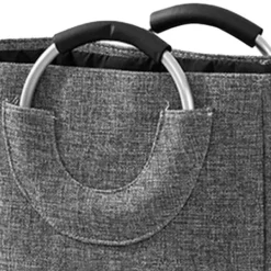 Hot Hopfällbar Tvättkorg, Vikbar Tvättkorg, Ihopfällbar Smutsig Tvättkorg Mörkgrå 0.4