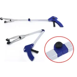 New Hopfällbara Gummi-Soptänger med Sugkopp Aluminiumstång Soptänger Sopupptagare Sopupptagare Verktyg Kvadratisk Aluminiumrör