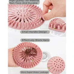 Best Hårfångare Hållbar Silikon Hårfångare Dusch Avloppsskydd Ea,A