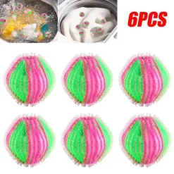 Best Generic Hårfångare, Tvättbollar för Tvättmaskin 6-Pack one size Grön