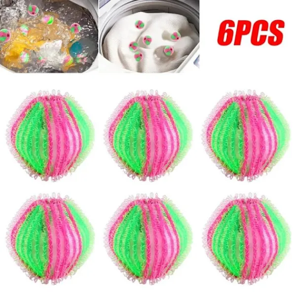 Best Generic Hårfångare, Tvättbollar för Tvättmaskin 6-Pack one size Grön