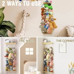 Hot Hörnförvaring Gosedjur Leksaksorganisatör Leksakshylla Som Visas71