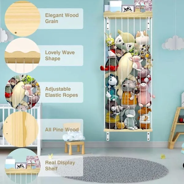 Hot Hörnförvaring Gosedjur Leksaksorganisatör Leksakshylla Som Visas71