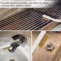 Best Huayue 3 st Koppartrådsborste, Crday Mini Trådborste Metall Rostborste Verktyg Tråd