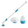 Hot Hurricane Spin Scrubber med 3-delat multifunktionellt borsthuvud (platt, kupol, vinklad) och adaptrar för badrum, golv, väggar och kök