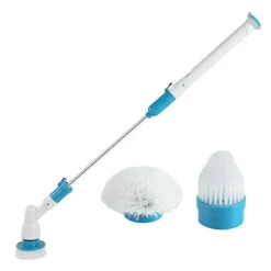 Hot Hurricane Spin Scrubber med 3-delat multifunktionellt borsthuvud (platt, kupol, vinklad) och adaptrar för badrum, golv, väggar och kök