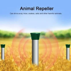 HURRISE Ultraljudsavstötande djurbekämpning Ultraljudsskyddsmedel för insekter i trädgården Ormmyggmedel