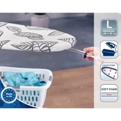 Clearance LEIFHEIT Hus till strykbräda Perfect Steam L 71615, ånggenomtränglig överdrag för ångstation, för strykbräda max. 140x45cm vitt och grått Röd