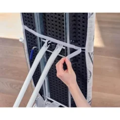 Clearance LEIFHEIT Hus till strykbräda Perfect Steam L 71615, ånggenomtränglig överdrag för ångstation, för strykbräda max. 140x45cm vitt och grått Röd