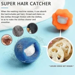 Outlet Husdjurs Hårförbättrare för Tvätthållning Tvättmaskin Husdjurs Hårfångare Tvättmaskin Hårfångare Tvättbollar Torktumlare Hund Katt Päls 6st