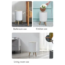 Hushåll med lock Press Vardagsrum Toalett Badrum Kök Nordisk Stil Högfot Imitation Trä G