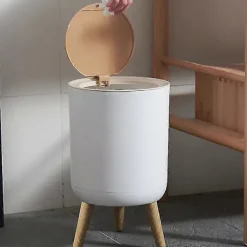 Hushåll med lock Press Vardagsrum Toalett Badrum Kök Nordisk Stil Högfot Imitation Trä G