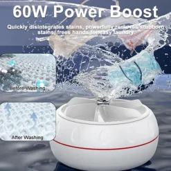 Discount Hushåll 60W Tvättmaskiner Bärbar Företagsresor Mini Tvätt Maskin