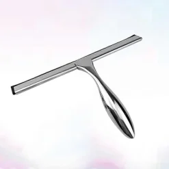 Hot Hushålls Rostfritt Stål Glasrakel Badrumsrakel för Duschdörr Glas Kakelskrapa Gummi Vattenrengörare